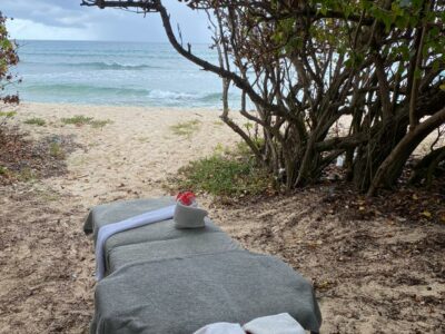 Massage à la plage, à domicile ou au carbet