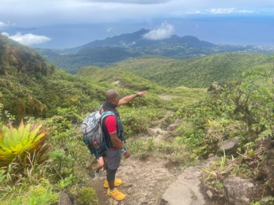 La Soufrière avec un guide