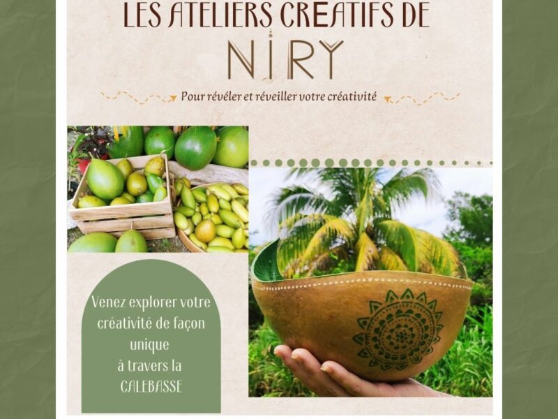 LES ATELIERS CREATIFS DE NIRY- Création et personnalisation d'un KWI/coupelle en calebasse