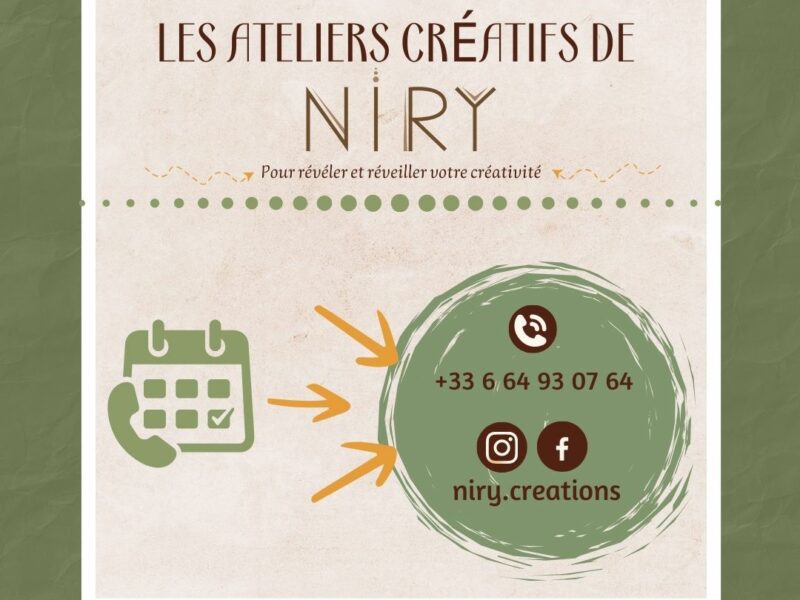 LES ATELIERS CREATIFS DE NIRY- Création et personnalisation d'un KWI/coupelle en calebasse